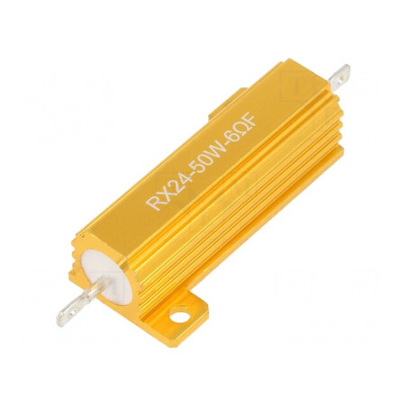 Rezistor Bobinat 6Ω 50W Cu Radiator | Electronic-mag.ro | Componente Electronice