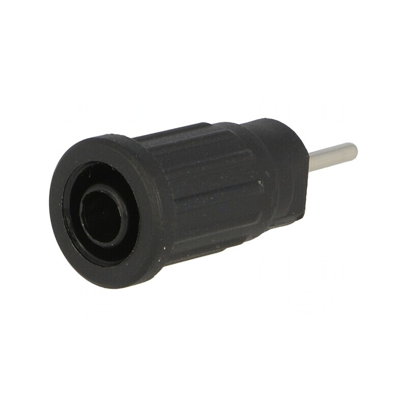 Soclu Banană 4mm Negru 1kV 24A | Electronic-mag.ro | Componente Electronice