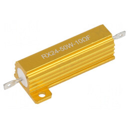 Rezistor Bobinat cu Radiator 10Ω 50W ±1% 50ppm/°C pentru Lipit | Electronic-mag.ro | Componente Electronice