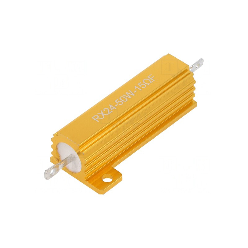 Rezistor Bobinat Cu Radiator 15Ω 50W ±1% | Electronic-mag.ro | Componente Electronice