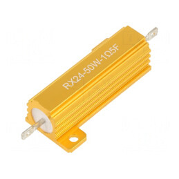 Rezistor Bobinat cu Radiator 1,5Ω 50W ±1% 50ppm/°C pentru Lipit | Electronic-mag.ro | Componente Electronice