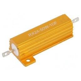 Rezistor Bobinat cu Radiator 1Ω 50W ±1% 50ppm/°C | Electronic-mag.ro | Componente Electronice