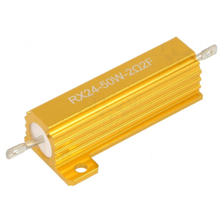 Rezistor Bobinat cu Radiator 2,2Ω 50W ±1% | Electronic-mag.ro | Componente Electronice