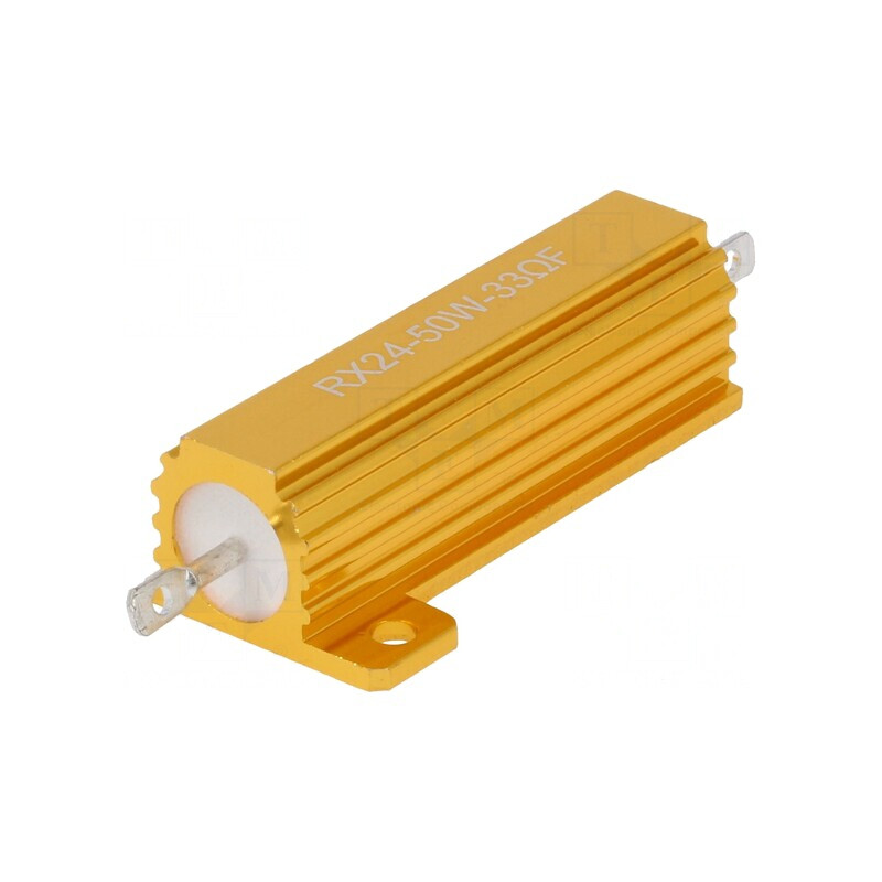 Rezistor Bobinat cu Radiator 33Ω 50W ±1% | Electronic-mag.ro | Componente Electronice