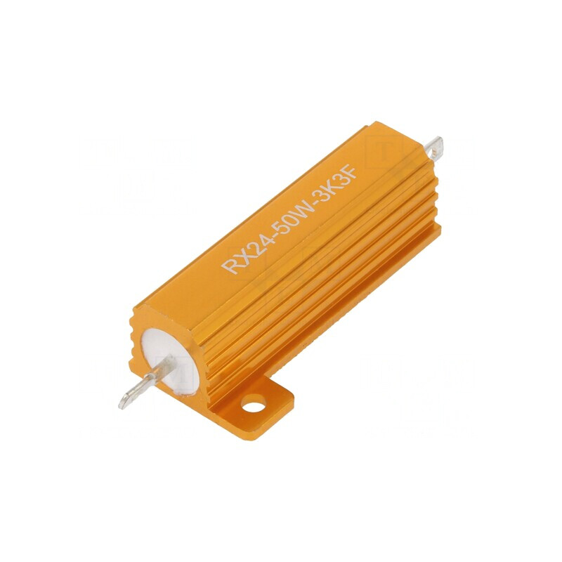 Rezistor Bobinat cu Radiator 3,3kΩ 50W | Electronic-mag.ro | Componente Electronice