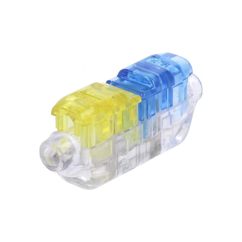 Conector Rapid CoolSplice IDC Albastru-Galben 2 Piste | Electronic-mag.ro | Componente Electronice