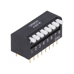 Comutator DIP-SWITCH 8 Secțiuni ON-OFF 24VDC | Electronic-mag.ro | Componente Electronice