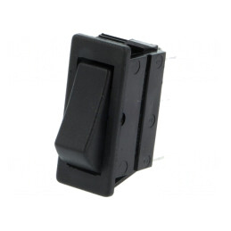 Comutator Rocker ON-ON 16A/250VAC Negru | Electronic-mag.ro | Componente Electronice
