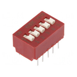 Comutator DIP-SWITCH 5 Secțiuni SMT 0.1A 50VDC | Electronic-mag.ro | Componente Electronice