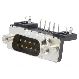 Conector D-Sub 9-PIN Soclu Tată Montare Panou 90° 5A | Electronic-mag.ro | Componente Electronice