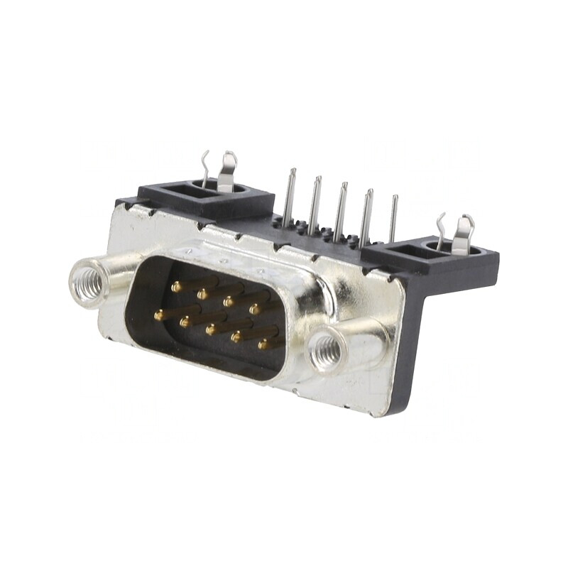 Conector D-Sub 9-PIN Soclu Tată Montare Panou 90° 5A | Electronic-mag.ro | Componente Electronice