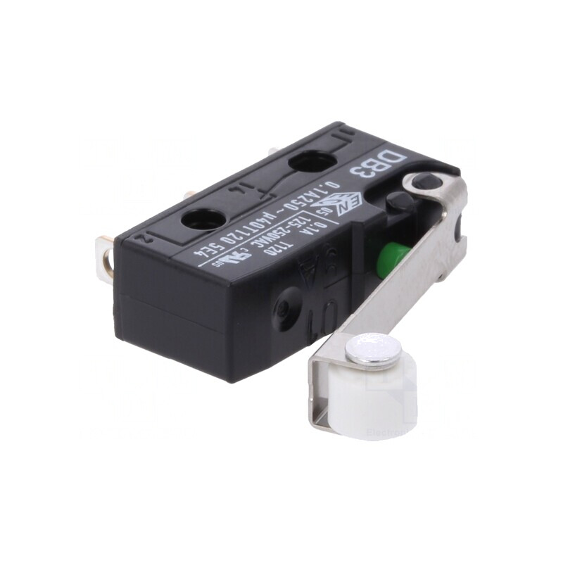 Microîntrerupător SNAP ACTION cu rolă 0,1A 250VAC 80VDC | Electronic-mag.ro | Componente Electronice