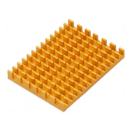Radiator Extrudat cu Aripioare Aurie Raspberry Pi 40mm | Electronic-mag.ro | Componente Electronice