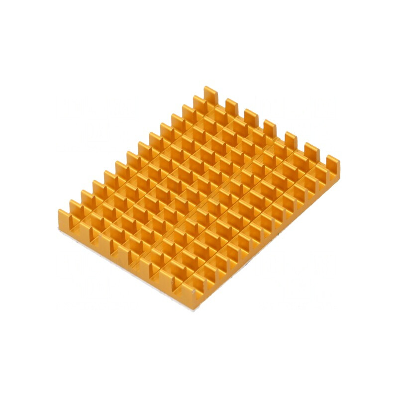 Radiator Extrudat cu Aripioare Aurie Raspberry Pi 40mm | Electronic-mag.ro | Componente Electronice
