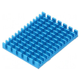 Radiator albastru cu aripioare pentru Raspberry Pi 40mm | Electronic-mag.ro | Componente Electronice