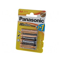 Baterii alcaline 1.5V AA nereîncărcabile 4buc BRONZE | Electronic-mag.ro | Componente Electronice