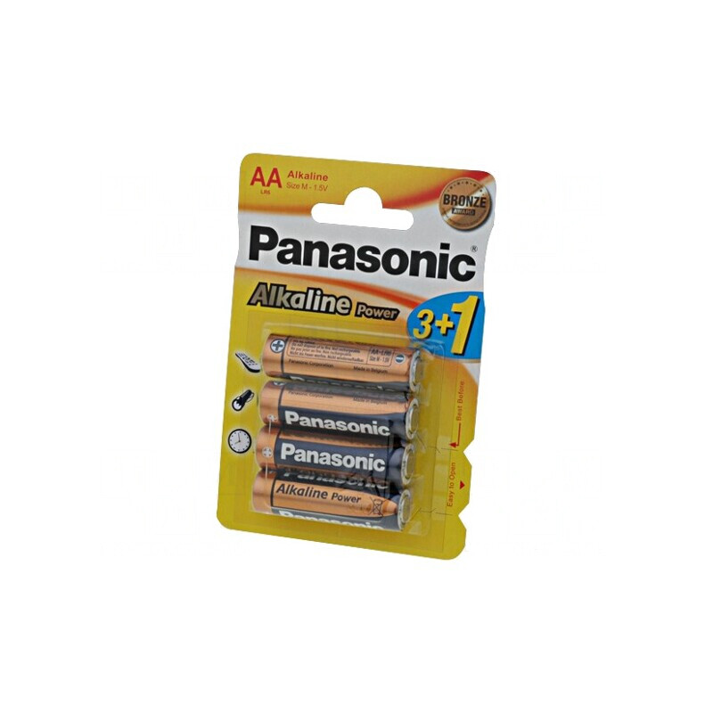 Baterii alcaline 1.5V AA nereîncărcabile 4buc BRONZE | Electronic-mag.ro | Componente Electronice