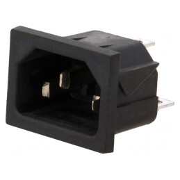 Conector Alimentare AC 10A 250V IEC 60320 | Electronic-mag.ro | Componente Electronice