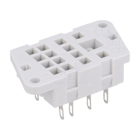 Stativ Pe Panou pt. Lipit 250VAC 8 12A Serie R2/R2N | Electronic-mag.ro | Componente Electronice