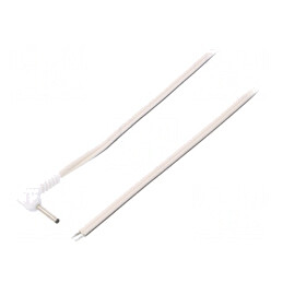 Cablu Alimentare DC Alb 1,5m 2x0,5mm² | Electronic-mag.ro | Componente Electronice