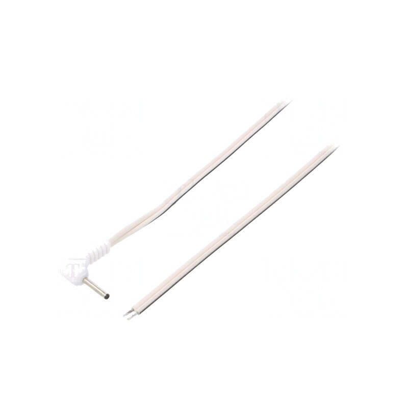 Cablu Alimentare DC Alb 1,5m 2x0,5mm² | Electronic-mag.ro | Componente Electronice