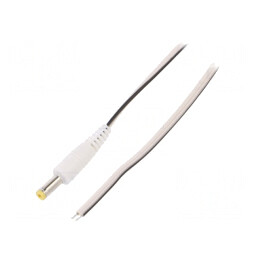 Cablu Alimentare Alb 1.5m DC 4.8/1.7 | Electronic-mag.ro | Componente Electronice