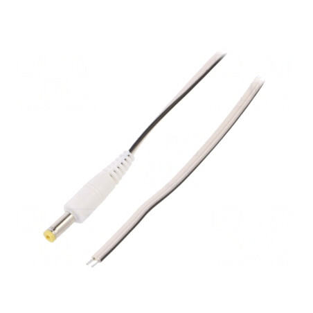 Cablu Alimentare Alb 1.5m DC 4.8/1.7 | Electronic-mag.ro | Componente Electronice