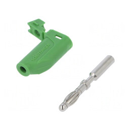 Mufă Banană 4mm Verde 16A | Electronic-mag.ro | Componente Electronice
