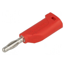 Mufă Banană 4mm 16A Roșie pentru Cablu 4mm | Electronic-mag.ro | Componente Electronice