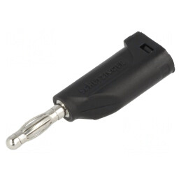 Mufă banană 4mm 16A neagră | Electronic-mag.ro | Componente Electronice