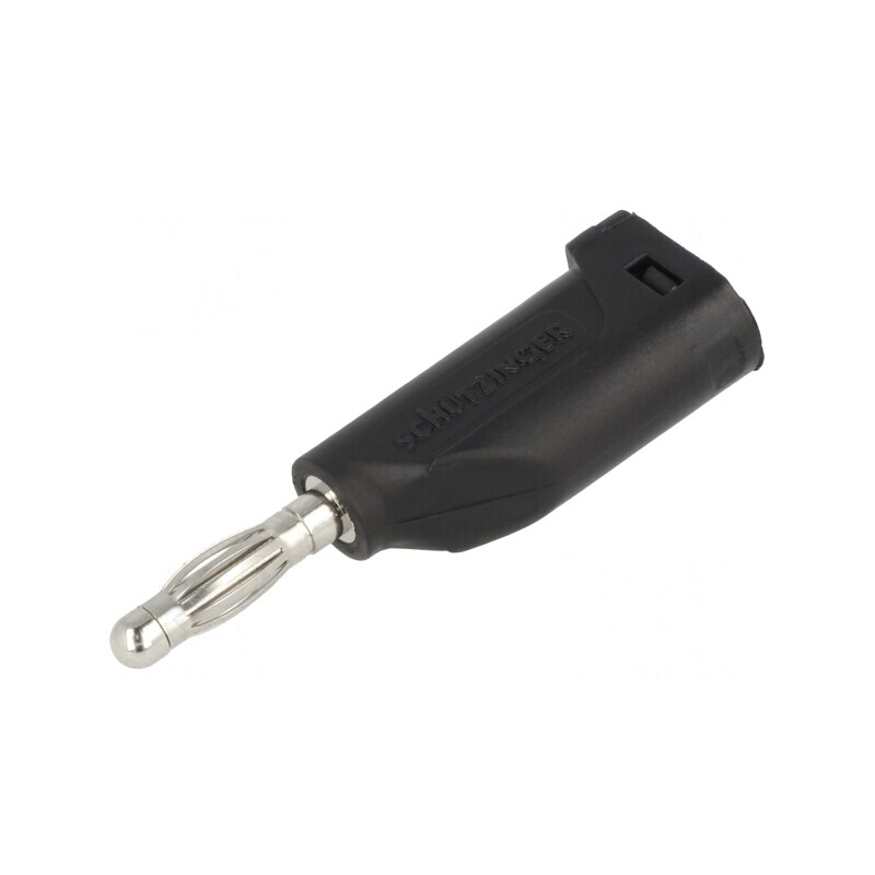 Mufă banană 4mm 16A neagră | Electronic-mag.ro | Componente Electronice
