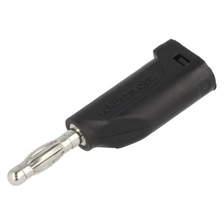 Mufă banană 4mm 16A neagră | Electronic-mag.ro | Componente Electronice