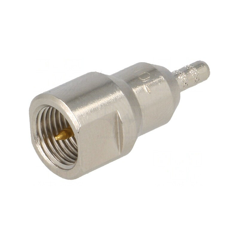 Mufă FME Tată Drept Crimpat 50Ω Nichelat | Electronic-mag.ro | Componente Electronice