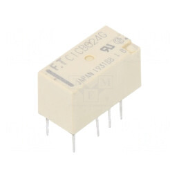 Releu electromagnetic DPDT 24VDC 2A THT | Electronic-mag.ro | Componente Electronice