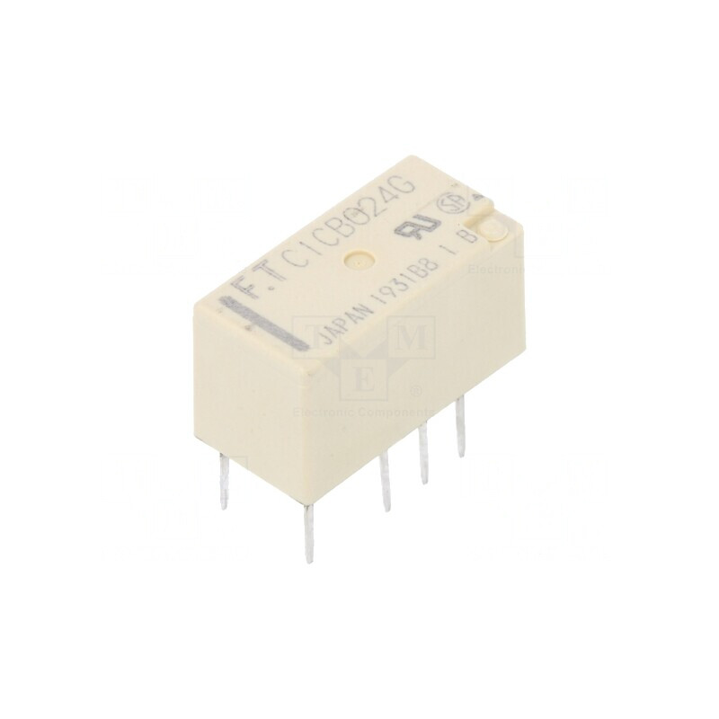 Releu electromagnetic DPDT 24VDC 2A THT | Electronic-mag.ro | Componente Electronice