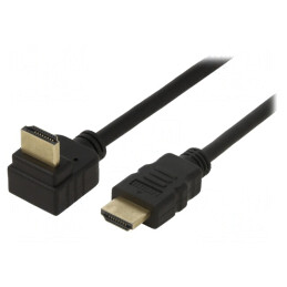 Cablu HDMI 2.0 HDCP 2.2 0,5m 270° | Electronic-mag.ro | Componente Electronice