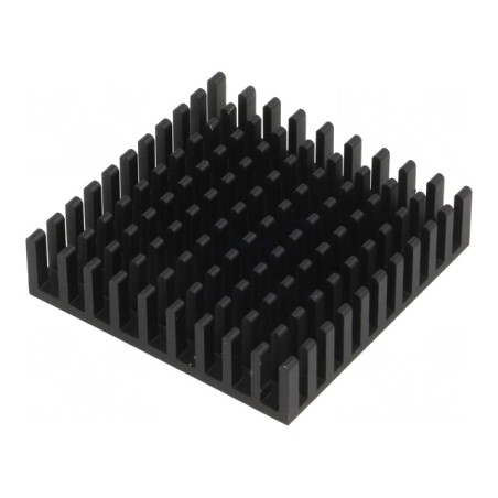 Radiator Aluminiu Negru 40x40x10mm | Electronic-mag.ro | Componente Electronice