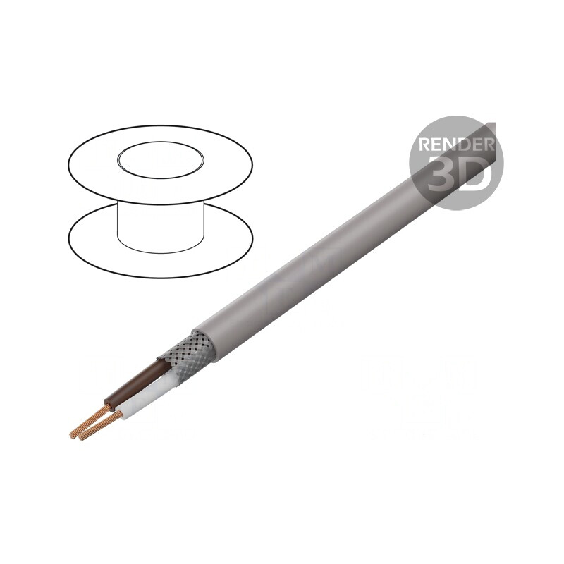 Cablu UNITRONIC LiHCH 2x0,5mm2 60V Gri-Bej Fără Halogen | Electronic-mag.ro | Componente Electronice Cablu UNITRONIC LiHCH 2x0,5mm2 60V Gri-Bej Fără Halogen | Electronic-mag.ro | Componente Electronice