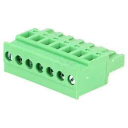 Regletă Conexiuni Deconectabilă 5mm 7 Piste Unghi Mufă | Electronic-mag.ro | Componente Electronice