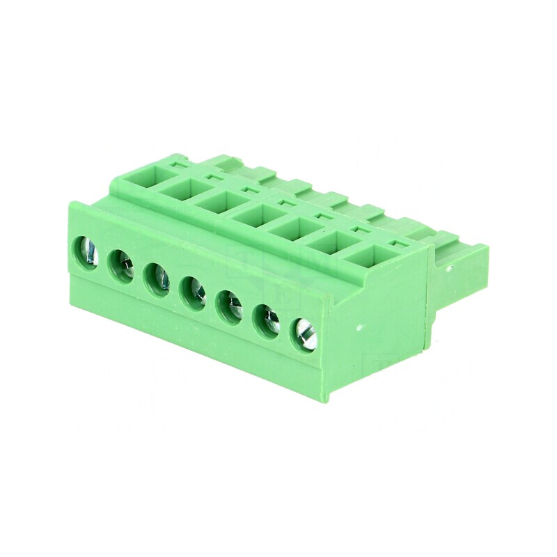 Regletă Conexiuni Deconectabilă 5mm 7 Piste Unghi Mufă | Electronic-mag.ro | Componente Electronice