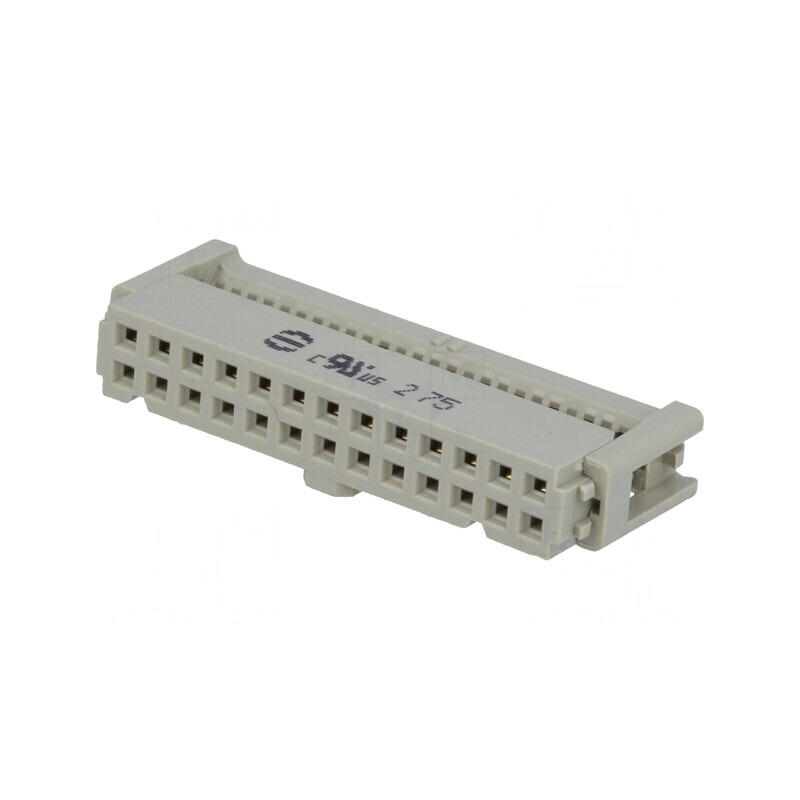 Mufă IDC Mamă 26 Pini pentru Cablu-Bandă 1.27mm 2.54mm | Electronic-mag.ro | Componente Electronice