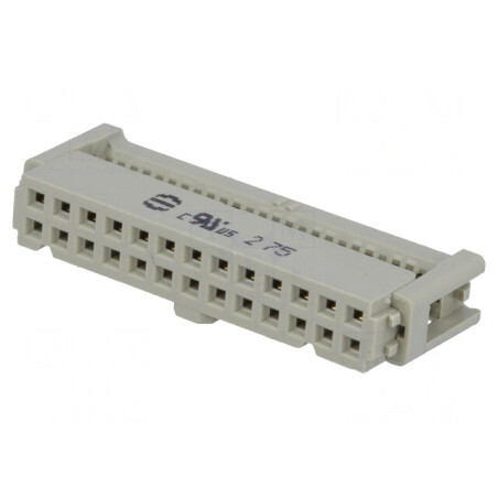 Mufă IDC Mamă 26 Pini pentru Cablu-Bandă 1.27mm 2.54mm | Electronic-mag.ro | Componente Electronice