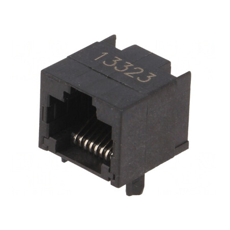 Soclu RJ45 8p8c pentru PCB THT | Electronic-mag.ro | Componente Electronice