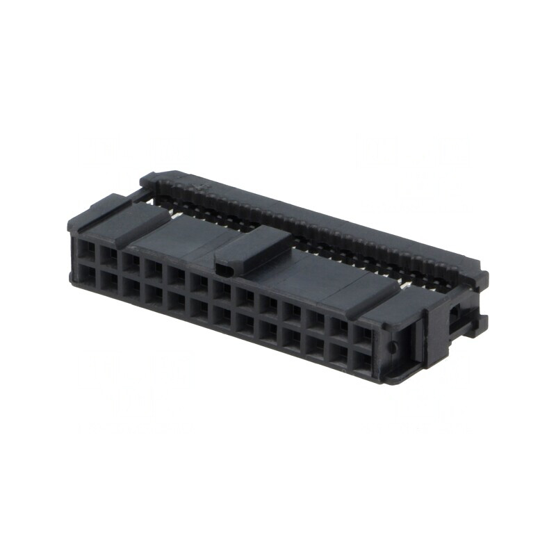 Mufă IDC Mamă 26 PIN Aurit pentru Cablu-Bandă Neagră | Electronic-mag.ro | Componente Electronice