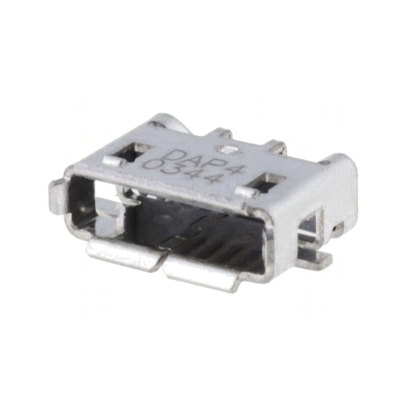 Soclu USB Micro 5 PIN SMT Orizontal pentru PCB | Electronic-mag.ro | Componente Electronice