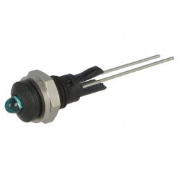 Lampă LED Convex Albastru 6mm pentru PCB | Electronic-mag.ro | Componente Electronice