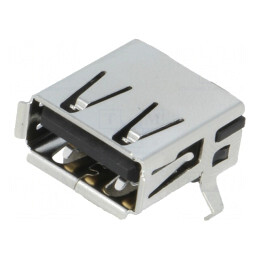 Soclu USB A THT 90° pentru PCB | Electronic-mag.ro | Componente Electronice