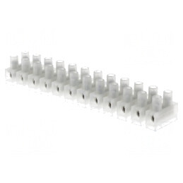 Regletă de conexiuni terminal 4mm2 400V 12 piste | Electronic-mag.ro | Componente Electronice