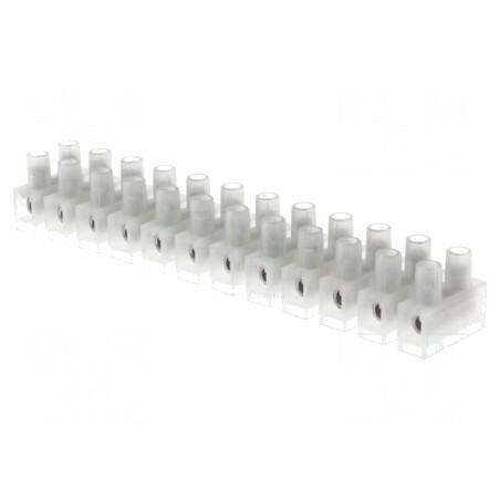 Regletă de conexiuni terminal 4mm2 400V 12 piste | Electronic-mag.ro | Componente Electronice