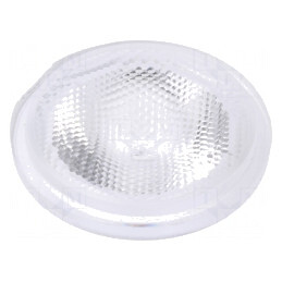 Lentilă LED Rotundă Plexiglass Transparentă 29-48° | Electronic-mag.ro | Componente Electronice